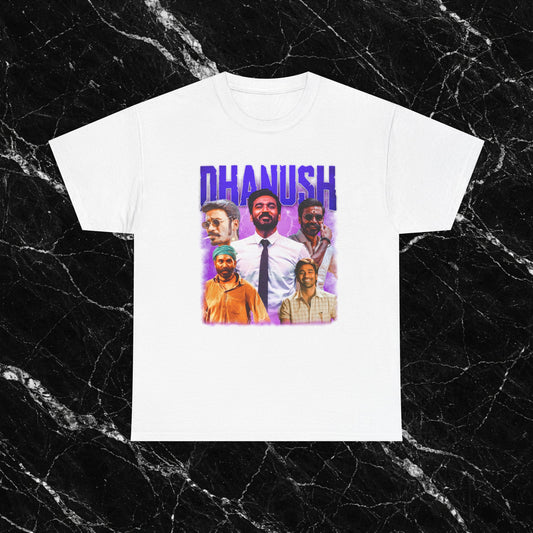 Dhanush T-Shirt | Dhanush Collage Graphic Tee | Tamil Cinema Fan Merch