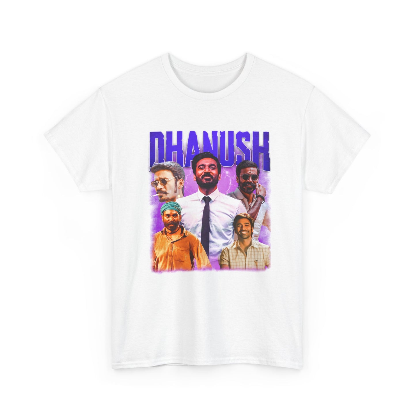 Dhanush T-Shirt | Dhanush Collage Graphic Tee | Tamil Cinema Fan Merch