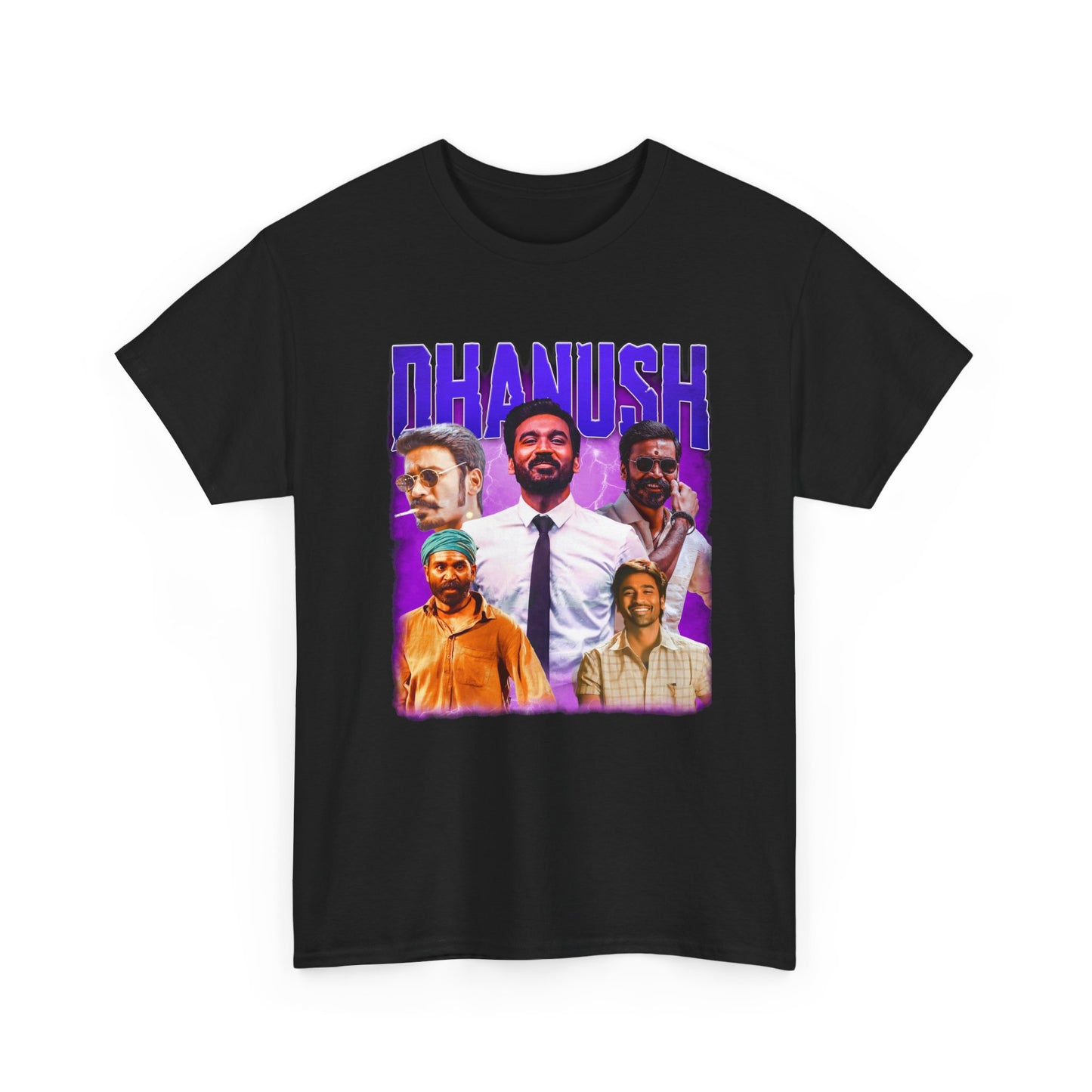 Dhanush T-Shirt | Dhanush Collage Graphic Tee | Tamil Cinema Fan Merch