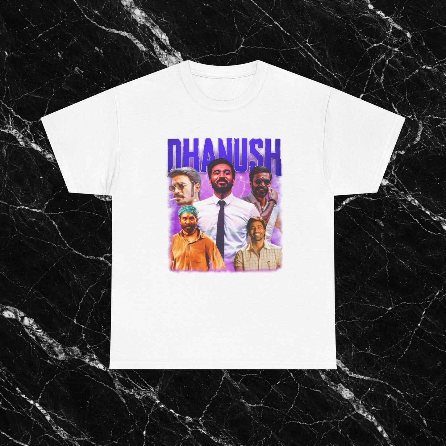 Dhanush T-Shirt | Dhanush Collage Graphic Tee | Tamil Cinema Fan Merch